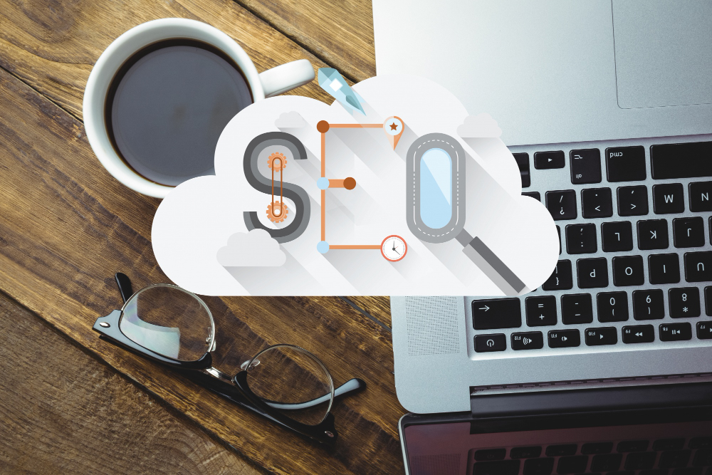 SEO Management Services - Top View Cloud With Word SEO - Let´s Run Local